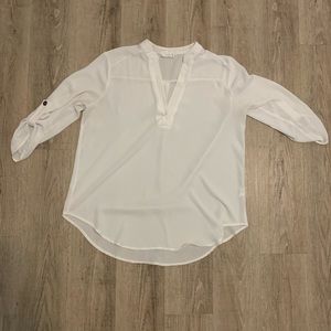 White half sleeve blouse